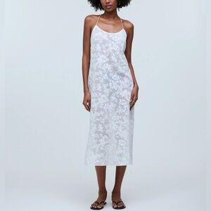 Madewell Floral Halter Cover-Up Midi Dress